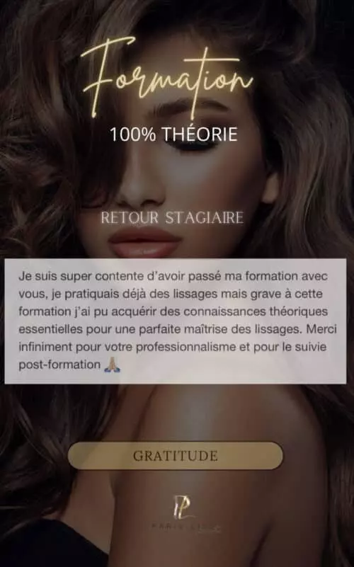 FORMATION - Lissages et Soins  - 100% Théorie en distanciel – Image 6