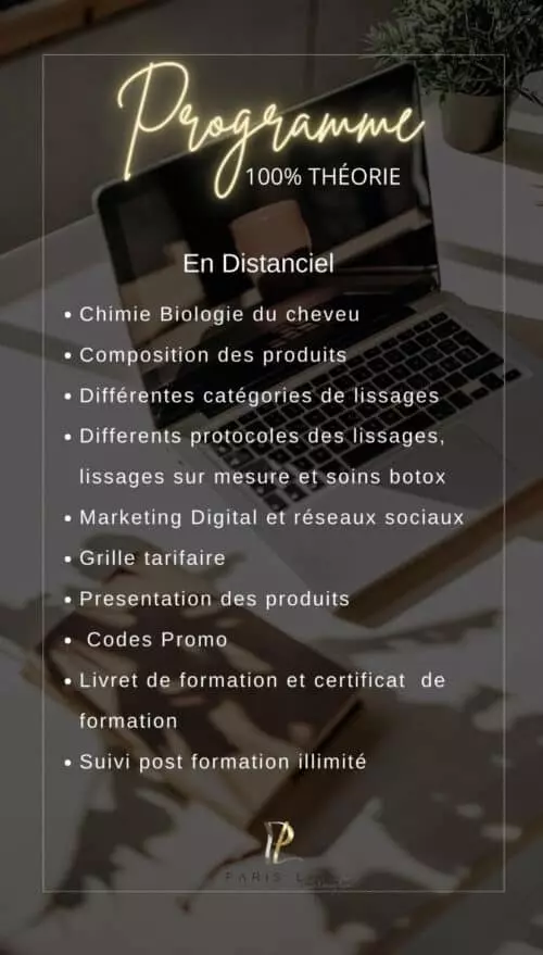 FORMATION - Lissages et Soins  - 100% Théorie en distanciel – Image 2