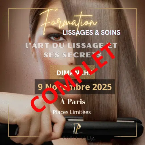 Acompte - FORMATION lissages et soins Présentiel / Dimanche 9 Novembre 2025 à Paris
