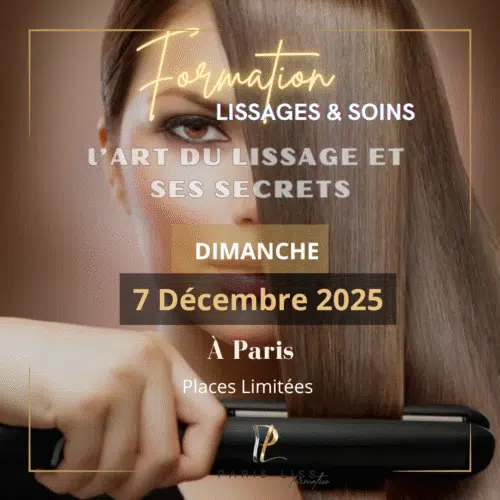 Acompte - FORMATION lissages et soins Présentiel / Dimanche 7 Décembre 2025 à Paris
